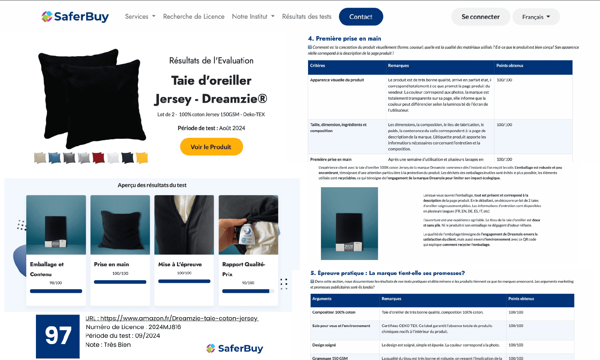 Rapport d'évaluation Saferbuy