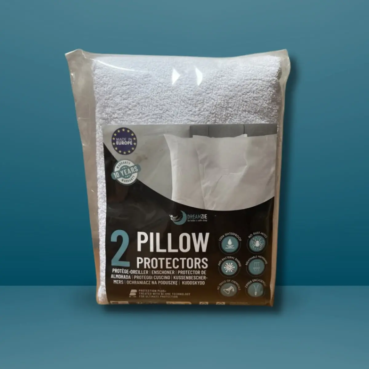 Packaging Dreamzie Test saferbuy protège oreiller